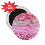 Pink Abstract Stripes 2.25  Magnets (10 pack) 