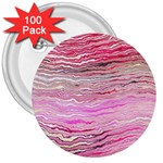 Pink Abstract Stripes 3  Buttons (100 pack) 