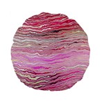 Pink Abstract Stripes Standard 15  Premium Round Cushions