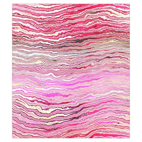 Pink Abstract Stripes Drawstring Pouch (Small) from ArtsNow.com Front
