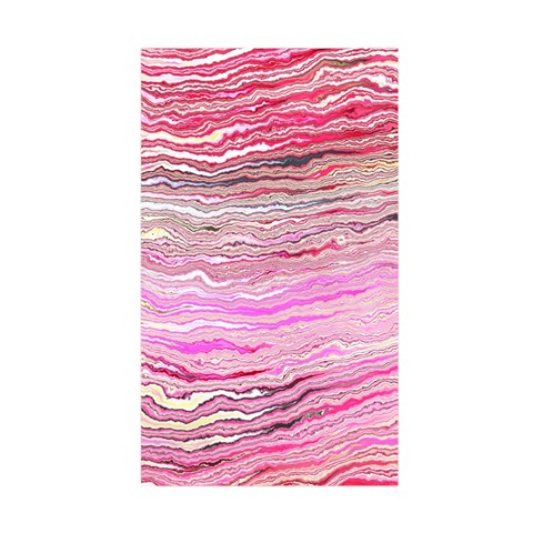 Pink Abstract Stripes Duvet Cover Double Side (Single Size) from ArtsNow.com Front