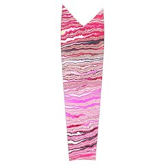 Pink Abstract Stripes Women s Long Sleeve Raglan Tee from ArtsNow.com Left Sleeve Side