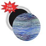 Blue Abstract Stripes 2.25  Magnets (100 pack) 