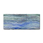 Blue Abstract Stripes Hand Towel