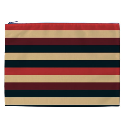 Seventies Stripes Cosmetic Bag (XXL) from ArtsNow.com Front