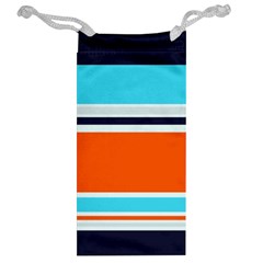 Tri Color Stripes Jewelry Bag from ArtsNow.com Back