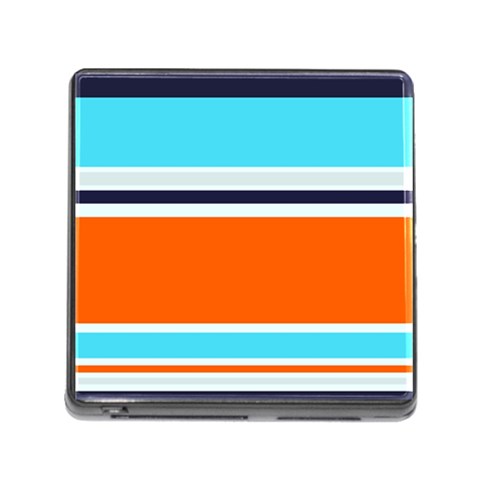 Tri Color Stripes Memory Card Reader (Square 5 Slot) from ArtsNow.com Front
