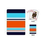 Tri Color Stripes Playing Cards Single Design (Mini)