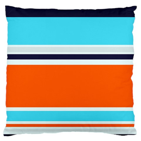 Tri Color Stripes Large Flano Cushion Case (Two Sides) from ArtsNow.com Front