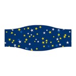 White Yellow Stars on Blue Color Stretchable Headband