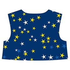 White Yellow Stars on Blue Color Kids  Midi Sailor Dress from ArtsNow.com Back Top