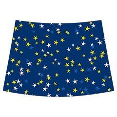 White Yellow Stars on Blue Color Kids  Midi Sailor Dress from ArtsNow.com Back Skirt