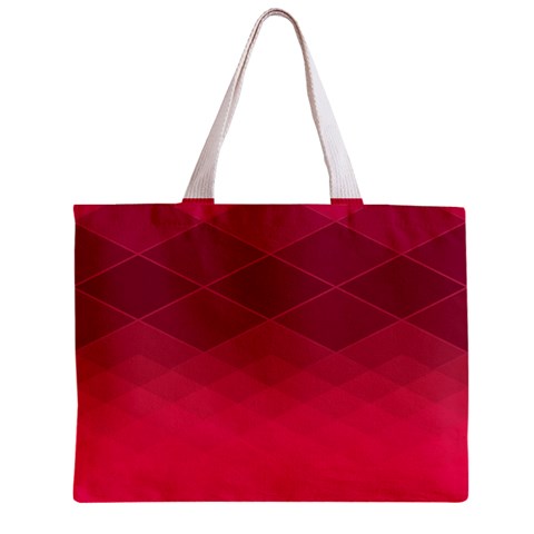 Hot Pink and Wine Color Diamonds Zipper Mini Tote Bag from ArtsNow.com Front
