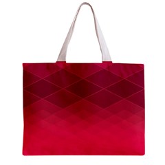 Hot Pink and Wine Color Diamonds Zipper Mini Tote Bag from ArtsNow.com Front