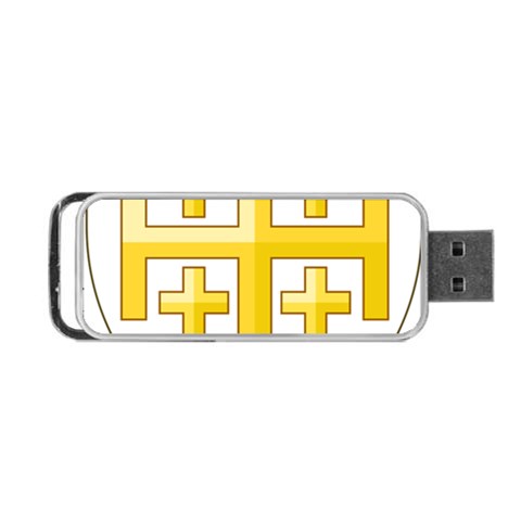 Arms of The Kingdom of Jerusalem Portable USB Flash (One Side) from ArtsNow.com Front