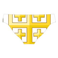 Arms of The Kingdom of Jerusalem Cross Back Hipster Bikini Set from ArtsNow.com Back Under