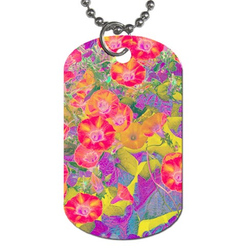 Red Liana Flower Dog Tag (One Side) from ArtsNow.com Front