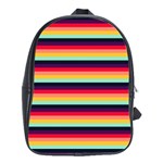 Contrast Rainbow Stripes School Bag (Large)