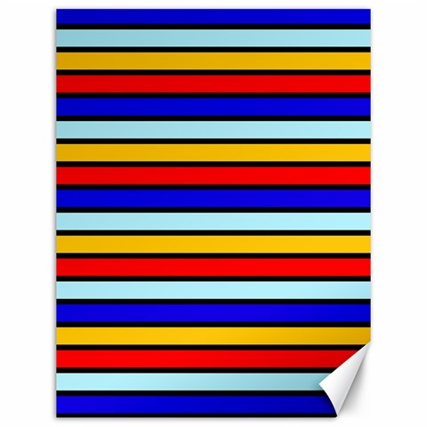 Red And Blue Contrast Yellow Stripes Canvas 12  x 16  from ArtsNow.com 11.86 x15.41  Canvas - 1