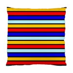 Red And Blue Contrast Yellow Stripes Standard Cushion Case (One Side)