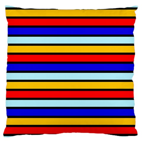 Red And Blue Contrast Yellow Stripes Standard Flano Cushion Case (One Side) from ArtsNow.com Front