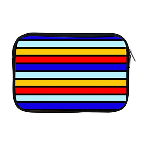 Red And Blue Contrast Yellow Stripes Apple MacBook Pro 17  Zipper Case from ArtsNow.com Front