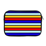 Red And Blue Contrast Yellow Stripes Apple MacBook Pro 17  Zipper Case