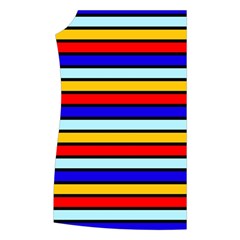 Red And Blue Contrast Yellow Stripes Women s Button Up Vest from ArtsNow.com Front Right