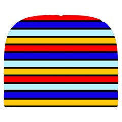 Red And Blue Contrast Yellow Stripes Makeup Case (Large) from ArtsNow.com Front