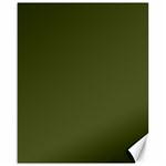 Army Green Solid Color Canvas 16  x 20 