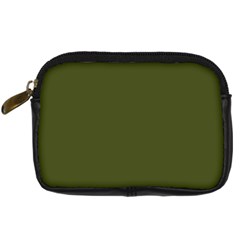 Army Green Solid Color Digital Camera Leather Case from ArtsNow.com Front