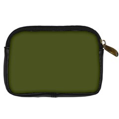Army Green Solid Color Digital Camera Leather Case from ArtsNow.com Back