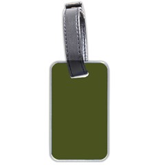 Army Green Solid Color Luggage Tag (two sides) from ArtsNow.com Front