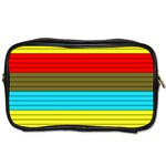 Multicolor With Black Lines Toiletries Bag (One Side)