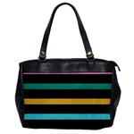 Colorful Mime Black Stripes Oversize Office Handbag