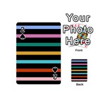 Colorful Mime Black Stripes Playing Cards 54 Designs (Mini)
