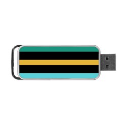 Colorful Mime Black Stripes Portable USB Flash (Two Sides) from ArtsNow.com Front