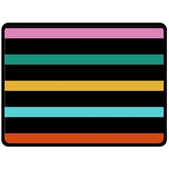 Colorful Mime Black Stripes Double Sided Fleece Blanket (Large)  from ArtsNow.com 80 x60  Blanket Front