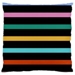 Colorful Mime Black Stripes Standard Flano Cushion Case (Two Sides)
