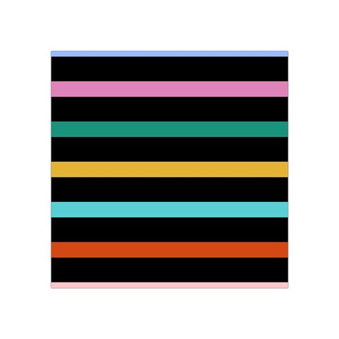 Colorful Mime Black Stripes Square Tapestry (Small) from ArtsNow.com Front