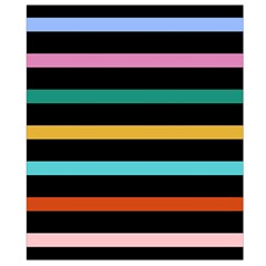 Colorful Mime Black Stripes Waist Pouch (Large) from ArtsNow.com Back Strap