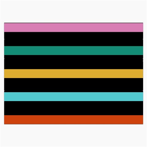 Colorful Mime Black Stripes Roll Up Canvas Pencil Holder (L) from ArtsNow.com Front