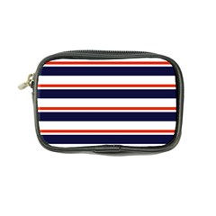 Red With Blue Stripes Coin Purse from ArtsNow.com Front