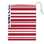 QR-Code & Barcode American Flag Drawstring Pouch (5XL)