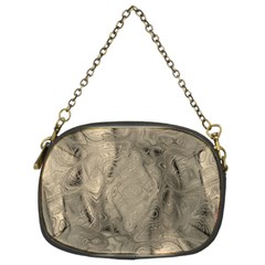 Abstract Tan Beige Texture Chain Purse (Two Sides) from ArtsNow.com Front