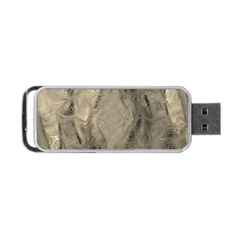 Abstract Tan Beige Texture Portable USB Flash (One Side) from ArtsNow.com Front
