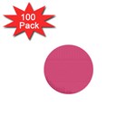 Blush Pink Color Stripes 1  Mini Buttons (100 pack) 