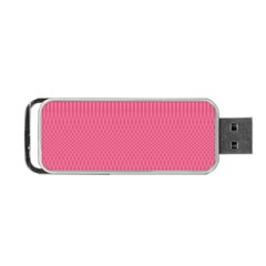 Blush Pink Color Stripes Portable USB Flash (Two Sides) from ArtsNow.com Back