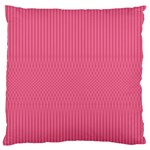 Blush Pink Color Stripes Large Flano Cushion Case (One Side)