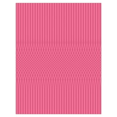 Blush Pink Color Stripes Drawstring Bag (Large) from ArtsNow.com Back